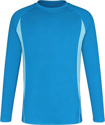 BeautyIn Boys Swim Shirt Long Sleeve Rash Guard UPF 50+ Quick Dry Sun Water Surfing Swimming Athletic Shirts for Kids in Saudi Arabia