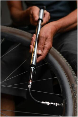 LEZYNE ABS Pen Gauge, Presta & Schrader Compatible, ABS Flex Hose, Flip-Thread Chuck, Bicycle Hand Pump Gauge in Kuwait