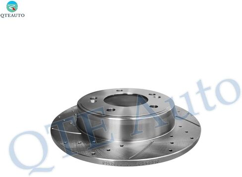 PM Auto Rear 262mm Drilled Slotted Brake Disc Rotors Compatible With 2014-2020 KIA Soul in Saudi Arabia