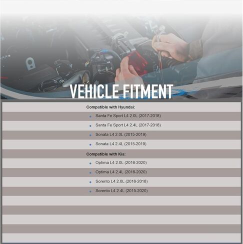 أجزاء OEG الجديدة متوافقة مع Hyundai Sonata L4 2.0 15-17، Sonata L4 2.4 VIN F 15-17، Santa Fe Sport L4 2.0 2.4 17-18، Kia Sorento L4 2.0 VIN 1 16-18، Sorento L4 2.4 VIN 1 15-18 361002G210 in Saudi Arabia