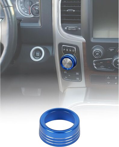Hoolcar Black Gear Shift Switch Knob Cover for 2013-2017 Dodge RAM/Durango 2014-2017 Interior Accessories Gear Shift Adjust Control Switch Button Cover Ring Trim in Saudi Arabia