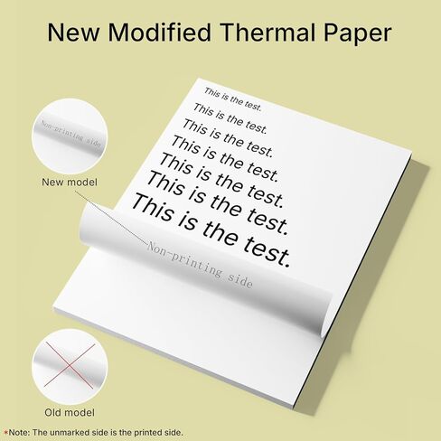 Rongta Thermal Printer Paper 8.5''x11'' US Letter Size, Thermal Paper Roll and Single Sheet, Advanced Clear Printing, Compatible with Other Thermal Printers (200 sheets) in Kuwait