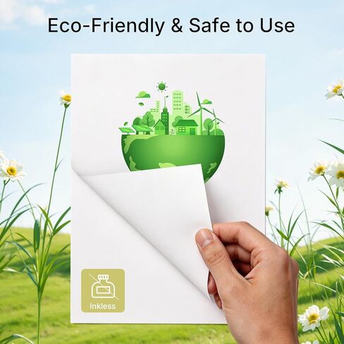 Rongta Thermal Printer Paper 8.5''x11'' US Letter Size, Thermal Paper Roll and Single Sheet, Advanced Clear Printing, Compatible with Other Thermal Printers (200 sheets) in Kuwait