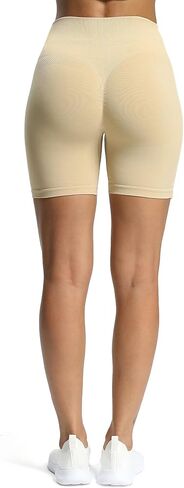 Contour Sculpt Workout Seamless Biker Shorts for Women Tummy Control High Waisted Athletic Running Yoga Short 6" in Saudi Arabia