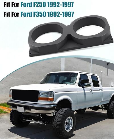 حامل أكواب مزدوج لوحدة التحكم المركزية OBS يناسب OBS Ford F250 F350 1992 1993 1994 1995 1996 1997، حامل أكواب مزدوج أسود in Saudi Arabia