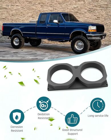 حامل أكواب مزدوج لوحدة التحكم المركزية OBS يناسب OBS Ford F250 F350 1992 1993 1994 1995 1996 1997، حامل أكواب مزدوج أسود in Saudi Arabia