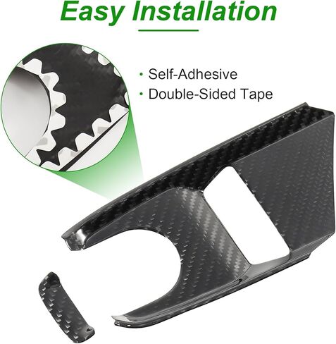 زخرفة قاعدة ناقل الحركة من ألياف الكربون الأصلية لسيارة كورفيت C8 2020-2025، غطاء لوحة ناقل الحركة من ألياف الكربون، لطبقة التحكم في مقبض اختيار وضع محرك كورفيت C8 in Kuwait