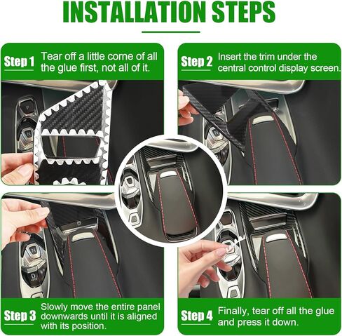 زخرفة قاعدة ناقل الحركة من ألياف الكربون الأصلية لسيارة كورفيت C8 2020-2025، غطاء لوحة ناقل الحركة من ألياف الكربون، لطبقة التحكم في مقبض اختيار وضع محرك كورفيت C8 in Kuwait