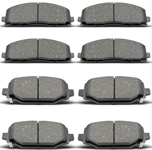 Front Rear Ceramic Brake Pads Set for2012-2016 for Chrysler Town & Country,2012-2016for Dodge Grand Caravan,2012-2016 for Dodge Journey,2012-2015for Ram C/V,2012-2013 for Volkswagen Routan in Kuwait