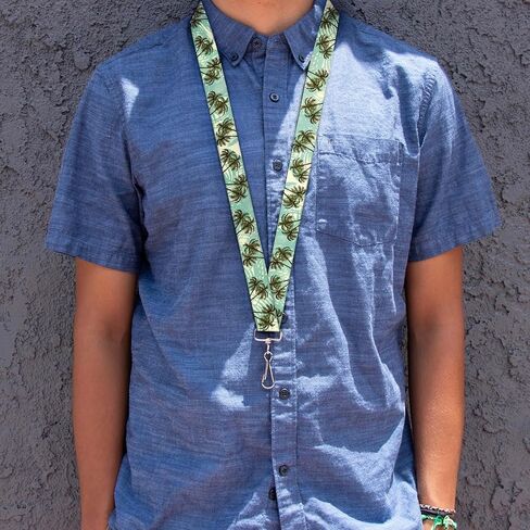 Buckle-Down Men's Lanyard-Palm Trees, Multicolor, Standard (LY-1.0-W34243) in Saudi Arabia