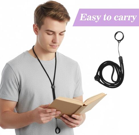 مجموعة 34 قطعة من الحبل المضاد للفقد تتضمن 9 حلقات مطاطية من السيليكون الأسود - 3 قطع حبال قابلة للتعديل، 4 حلقات مطاطية ملونة، حامل واقٍ للقلم الناعم لقلادة سلسلة المفاتيح in Kuwait