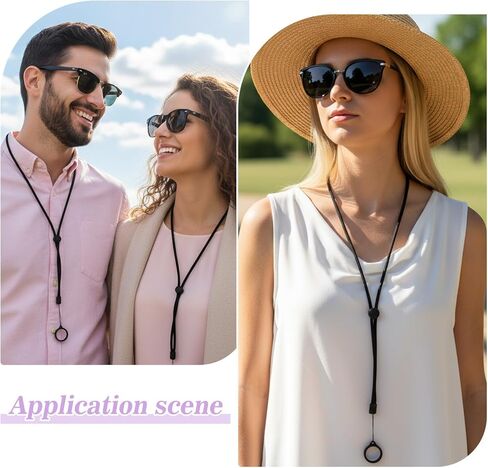 مجموعة 34 قطعة من الحبل المضاد للفقد تتضمن 9 حلقات مطاطية من السيليكون الأسود - 3 قطع حبال قابلة للتعديل، 4 حلقات مطاطية ملونة، حامل واقٍ للقلم الناعم لقلادة سلسلة المفاتيح in Kuwait