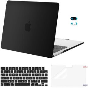 MOSISO Compatible with MacBook Air 13 inch Case M5 2026 M4 2025 M3 M2 2024-2022 A3449 A3240 A3113 A2681, Hard Shell&Keyboard Cover&Screen Film&Webcam Cover for MacBook Air 13.6 inch Case,Crystal Clear in Kuwait