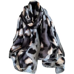 وشاح حريري التوت الكبير 100% للسيدات من NUWEERIR وشاح طويل من الساتان أنيق وخفيف الوزن in Kuwait