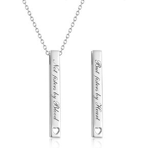 Sister Necklace for Women Silver Best Friend Friendship Bar Necklace Bestie Pendant with 18+2 Inches Chain Friendship Jewelry Gifts for Birthday Christmas Graduation in Kuwait