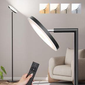 Upgraded Floor Lamps for Living Room, 32W 3000LM Super Bright LED Torchiere Floor Lamp with Remote & Touch Control, 69" Dimmable Tall Standing Lamp with 350°Rotating Head for Reading Office Bedroom in Kuwait