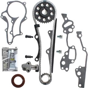 Timing Chain Kit with Sprockets & Tensioner Compatible with Toyota Pickup 4Runner Celica 2.4L 22R 22RE 1985-1995 | Engine Timing Gear Set with Steel Guide Rail in Kuwait