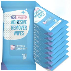 40 قطعة من مناديل مزيل لاصقة من مادة بلورية ثلاثية الأبعاد كبيرة الحجم من كريتي، مزيل الملصقات، مزيل الملصقات، إزالة الملصقات، والشريط، والشريط على الوجهين، واللاصق القابل للإزالة. in Kuwait