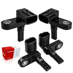 ABS Wheel Speed Sensor Set of 4 (Driver & Passenger Sides)-fits 2003-2015 Toyota 4Runner, 2005-2018 Tacoma, 2007-14 FJ Cruiser, Land Cruiser; Lexus GX460/GX470/LX570-Replaces 89542-04020, 89543-04020 in Kuwait