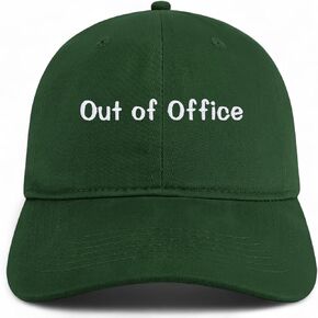 Trendy Apparel Shop Out of Office Embroidered Cotton Unstructured Low Profile Dad Hat in Saudi Arabia