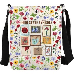 JYTAPP Ohio Travel Gifts State Symbols Crossbody Bag Wildlife Nature Lover State Souvenir Vacation Ohio Travel Merchandise in Saudi Arabia