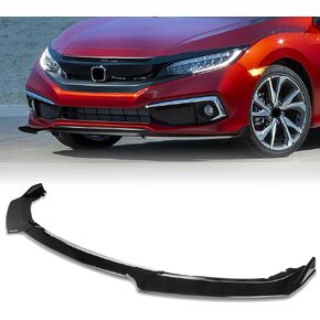 Front Bumper Lip fit for Honda Civic Sedan DX 2016-2020,for Honda Civic Sedan EX/EX-L/LX/Touring 2016-2021,for Honda Civic Coupe EX-L/LX/Touring 2016-2020 3-Piece Front Lip Glossy Black in Kuwait