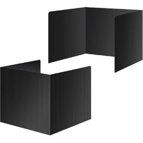 عبوتان من فواصل المكتب السوداء للطلاب، وألواح دراسة بلاستيكية مقاومة للماء، ودروع متينة للخصوصية في الامتحان، ومجلدات الخصوصية في الفصل الدراسي، واللوازم المدرسية المثالية للتعلم المركّز (عبوتان) in Kuwait