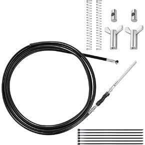 مجموعة كابل فرامل اليد الخلفية TRX350 مع أجهزة ضبط الفرامل الخلفية، كابل فرامل اليد الخلفية مناسب لأجزاء Fourtrax 300 Rancher 350 400 420 2000-2006 Foreman 400 500 Rubicon 500 ATV in Kuwait
