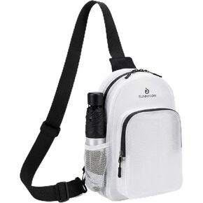 TPU Crossbody Sling Bag for Women,Waterproof Chest Bag with Adjustable Strap, Stadium Clear Bag for Travel Concert in Kuwait