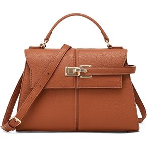 حقائب يد نسائية ذات مقبض علوي من الجلد النباتي للنساء مع حزام قابل للتعديل in Kuwait