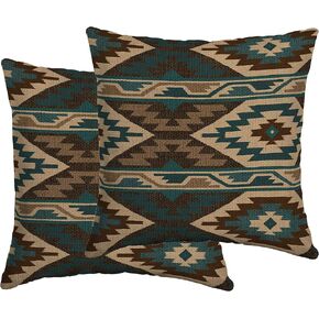 Comfort Classics Set of 2 Indoor/Outdoor Throw Pillow 16" x 16" x 5" in Polyester Sw Horizontal Inc. in Kuwait