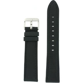 Tech Swiss Watch Strap Genuine Oil Treated Leather Black Band 14 millimeters in Kuwait