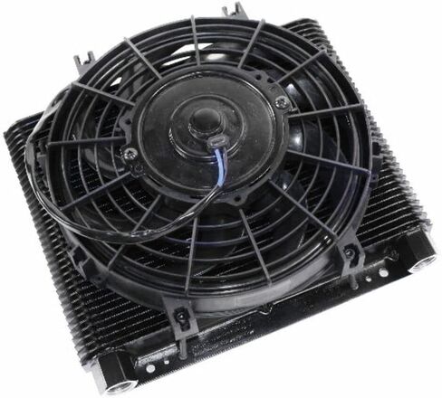 Oil Cooler Element, 72 Plate Mesa Style, with Electric Fan, Compatible with Dune Buggy in Saudi Arabia