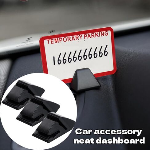 3Pcs Fuel Card Holder Universal Car Notepad Holder Parking Ticket Clip Vehicle Dashboard Clip for Vehicle Organization and Road Trip Use in Saudi Arabia