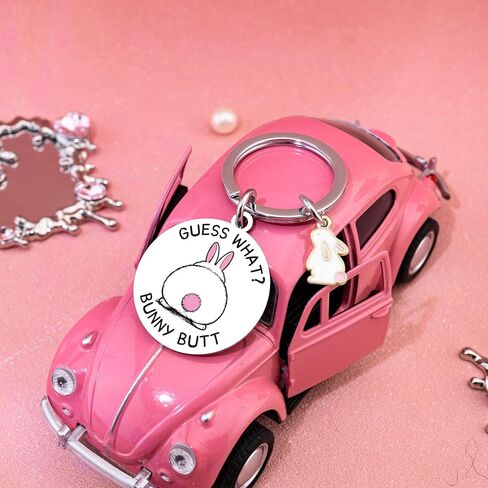 Bunny Keychain Bunny Gifts for Women Easter Basket Stuffers Easter Bunnies Keychain for Teen Girls Funny Bunnies Stuff Accessories in Saudi Arabia