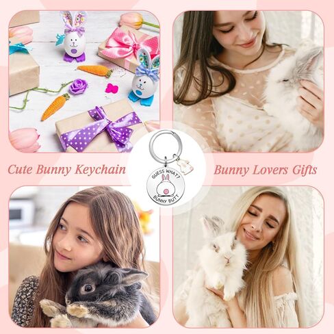 Bunny Keychain Bunny Gifts for Women Easter Basket Stuffers Easter Bunnies Keychain for Teen Girls Funny Bunnies Stuff Accessories in Saudi Arabia