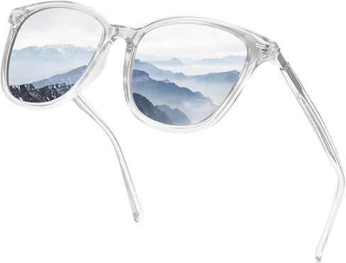 نظارات شمسية مستقطبة للسيدات من Myiaur بعدسات عاكسة وحماية من الأشعة فوق البنفسجية 400 - نظارات شمسية كبيرة عصرية وأنيقة in Kuwait