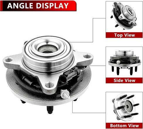 2pcs 515094 Front Left or Right Wheel Hub Bearing Assembly for Ford Expedition 2007-2012, for Lincoln Navigator 2007-2010, 6-Lug w/ABS, RWD Models Only in Saudi Arabia
