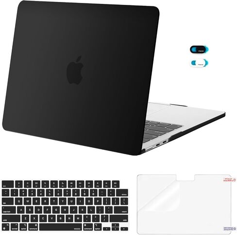 MOSISO Compatible with MacBook Air 13 inch Case M5 2026 M4 2025 M3 M2 2024-2022 A3449 A3240 A3113 A2681, Hard Shell&Keyboard Cover&Screen Film&Webcam Cover for MacBook Air 13.6 inch Case,Crystal Clear in Kuwait