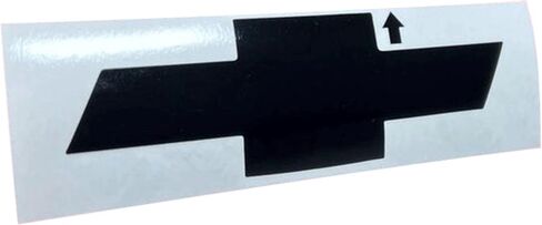 Rear Bowtie Emblem Overlay Decal - Fits 2010-2013 Camaro LS, LT, RS, SS - (Color: Gloss Black) in Saudi Arabia