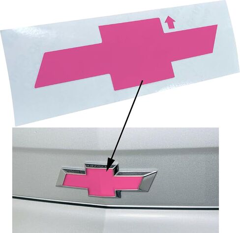 Rear Bowtie Emblem Overlay Decal - Fits 2010-2013 Camaro LS, LT, RS, SS - (Color: Gloss Black) in Saudi Arabia