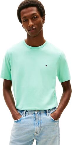 Tommy Hilfiger Men's Short Sleeve Cotton Crewneck T-Shirts in Regular Fit in Saudi Arabia