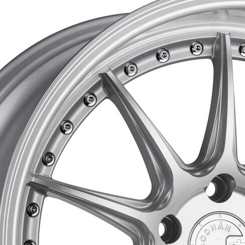 Aodhan DS-07 Custom Wheel - 18x9.5, 22 Offset, 5x114.3 Bolt Pattern, 73.1mm Hub - Silver with Machined Face Rim in Kuwait