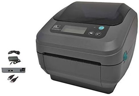 Zebra GX420 Label Printer - Barcodes and Shipping Labels - USB and Network - 4x6 Inch - Direct Thermal - with Power Supply (Renewed) in Kuwait