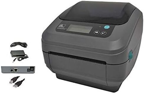 Zebra GX420 Label Printer - Barcodes and Shipping Labels - USB and Network - 4x6 Inch - Direct Thermal - with Power Supply (Renewed) in Kuwait
