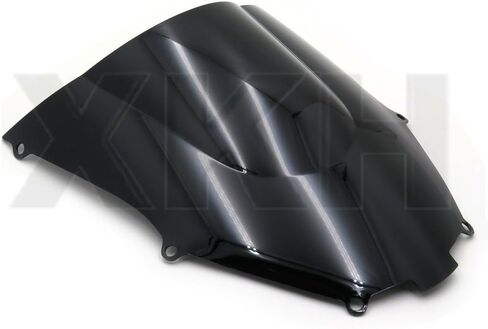 XKH- زجاج أمامي مزدوج الفقاعات متوافق مع Kawasaki Ninja ZX9R 2000-2005 أسود [B074V4F53Z] in Kuwait