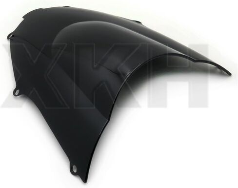 XKH- زجاج أمامي مزدوج الفقاعات متوافق مع Kawasaki Ninja ZX9R 2000-2005 أسود [B074V4F53Z] in Kuwait