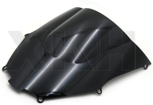 XKH- زجاج أمامي مزدوج الفقاعات متوافق مع Kawasaki Ninja ZX9R 2000-2005 أسود [B074V4F53Z] in Kuwait