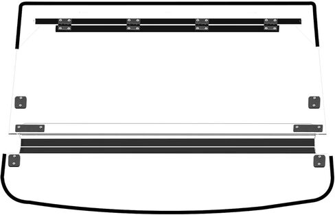 Flip Windshield for Kawasaki Teryx KRX, 3-In-1 Scratch Resistant Front Full Windshield Polycarbonate Windscreen for Kawasaki Teryx KRX KRX4 1000 2020-2025 Accessories, Multi-Stage Design in Kuwait