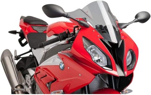 Puig Racing Windscreen (3mm) (Smoke) Compatible with 15-18 BMW S1000RR in Saudi Arabia